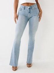 رمادي - جينز Becca بقصة Bootcut بارتفاع متوسط من True Religion - صورة 1 من 6