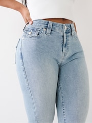 رمادي - جينز Becca بقصة Bootcut بارتفاع متوسط من True Religion - صورة 4 من 6