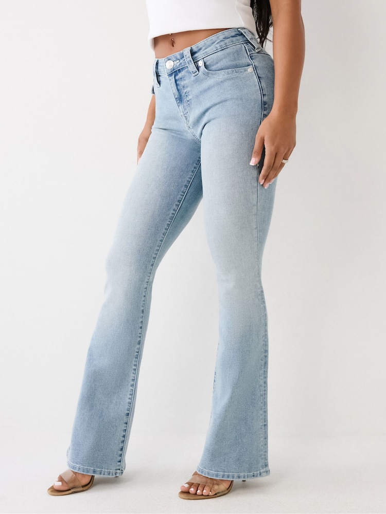 رمادي - جينز Becca بقصة Bootcut بارتفاع متوسط من True Religion - صورة 6 من 6 رمادي - جينز Becca بقصة Bootcut بارتفاع متوسط من True Religion - صورة 6 من 6