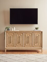 Natural Ritz Mango Wood Large Sideboard - Image 1 of 7