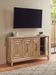 Natural Ritz Mango Wood Large Sideboard - Image 3 of 7