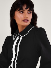 Monsoon Black Ponte Paloma Dress - Image 3 of 5