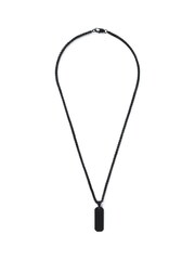 Long Tag Pendant Black Necklace - Image 1 of 2