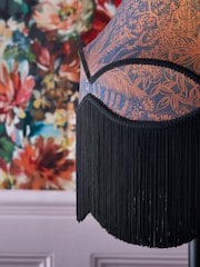 Clarke and Clarke Black/Navy Leopardo Floor Lamp - Image 2 of 3