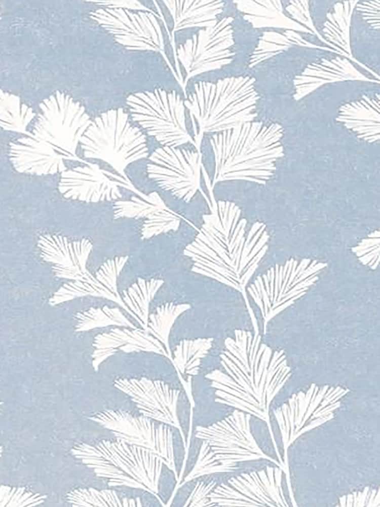 Laura Ashley Pale Blue Garden Bewley Indoor Rattan Chair with Gosford Cranberry Cushions - Image 2 of 2