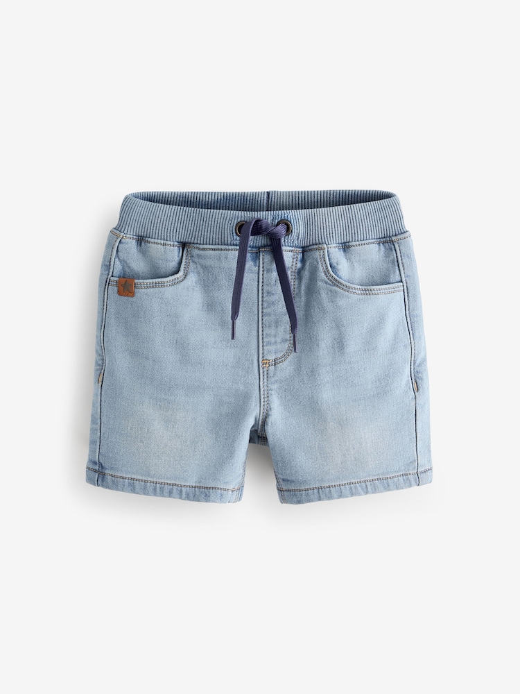 Beljeno/temno pranje - Jersey denim Pull On Shorts 2 komplet (3m-7let) - Slika 2 iz 5