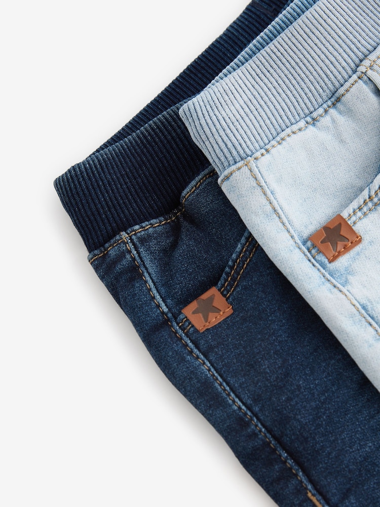 Beljeno/temno pranje - Jersey denim Pull On Shorts 2 komplet (3m-7let) - Slika 5 iz 5