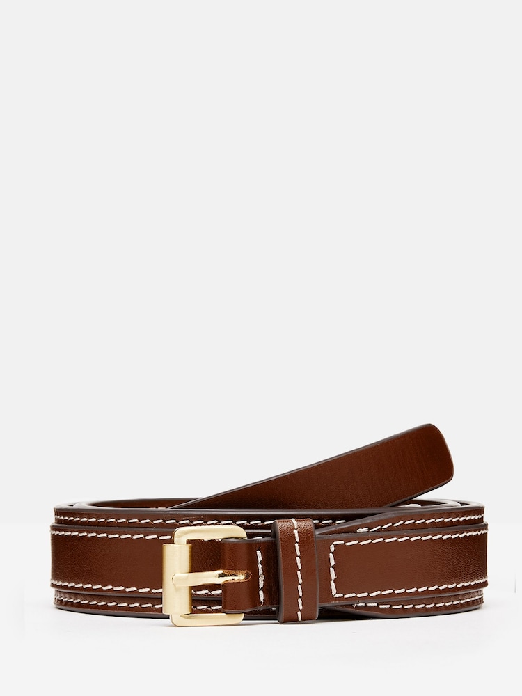 Joules Brown Leather Belt - Image 1 of 4