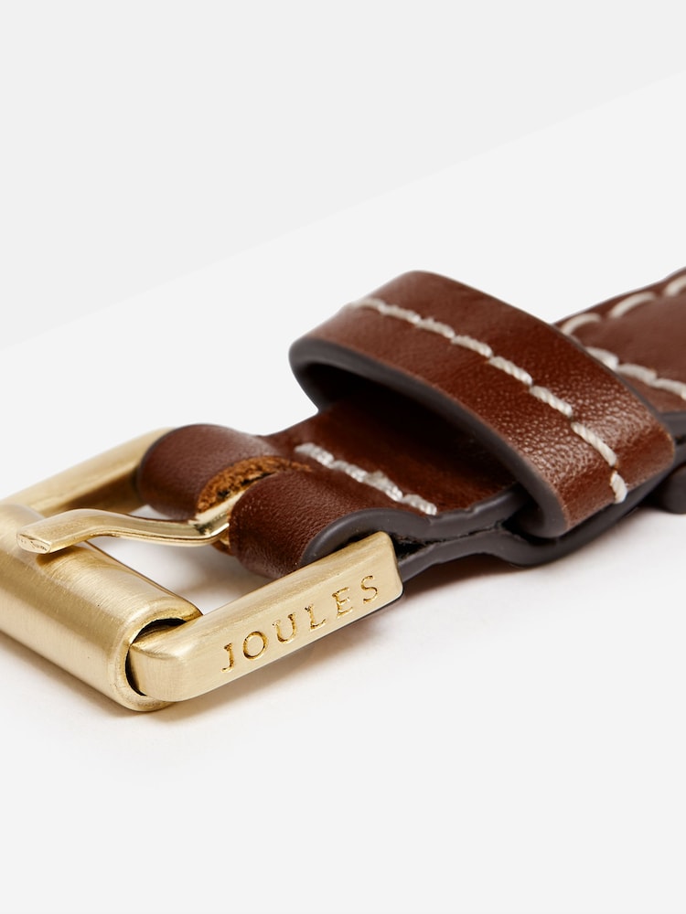Joules Brown Leather Belt - Image 2 of 4