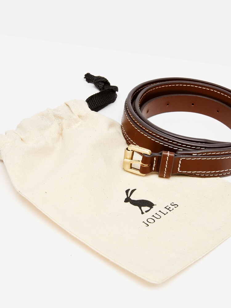 Joules Brown Leather Belt - Image 4 of 4