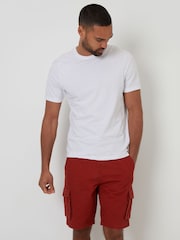 Threadbare Orange Cargo Shorts - Image 4 of 4