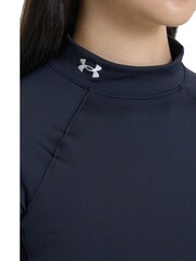 Under Armour Black Authentics Mockneck Baselayer Top - Image 4 of 7