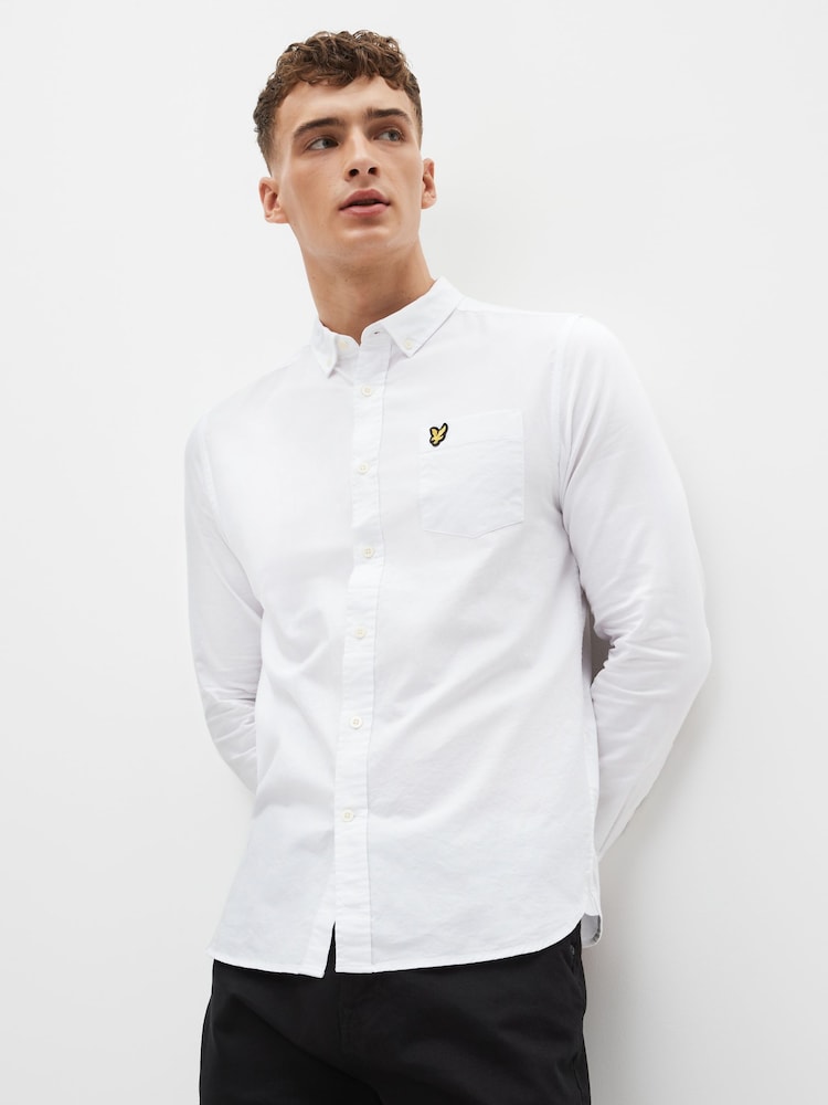 Lyle & Scott White Cotton Oxford Shirt - Image 1 of 7