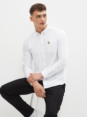 Lyle & Scott White Cotton Oxford Shirt - Image 2 of 7