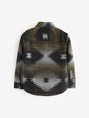 Black Patterned Overshirt (3-16yrs) - Image 2 of 3