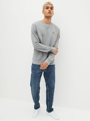 Lyle & Scott Grey Crew Neck Cotton Sweatshirt - Image 3 of 6