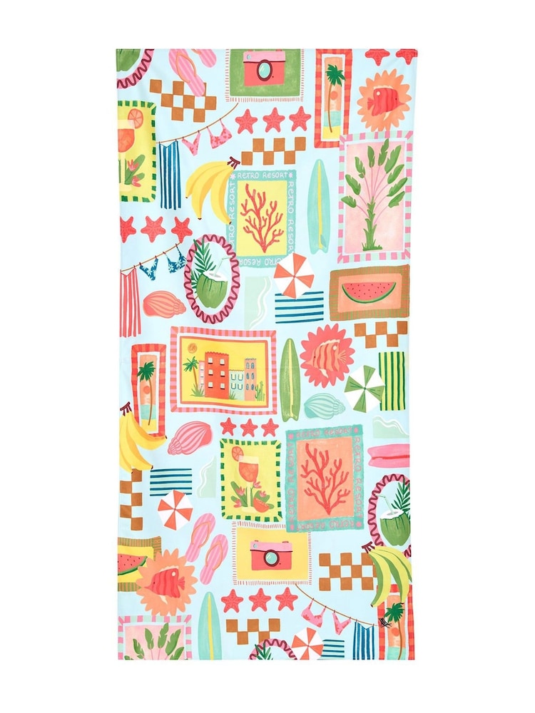 Dock & Bay Wish You Were Here Quick Dry Beach Towel - Image 2 of 6 Dock & Bay Wish You Were Here Quick Dry Beach Towel - Image 2 of 6
