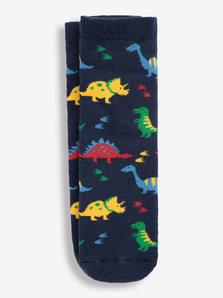 JoJo Maman Bébé Navy Dino Welly Socks - Image 1 of 1