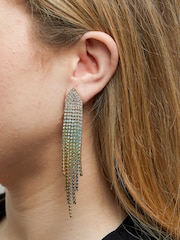 Mood Gold Tone Ombre Diamante Shower Drop Earrings - Image 1 of 3