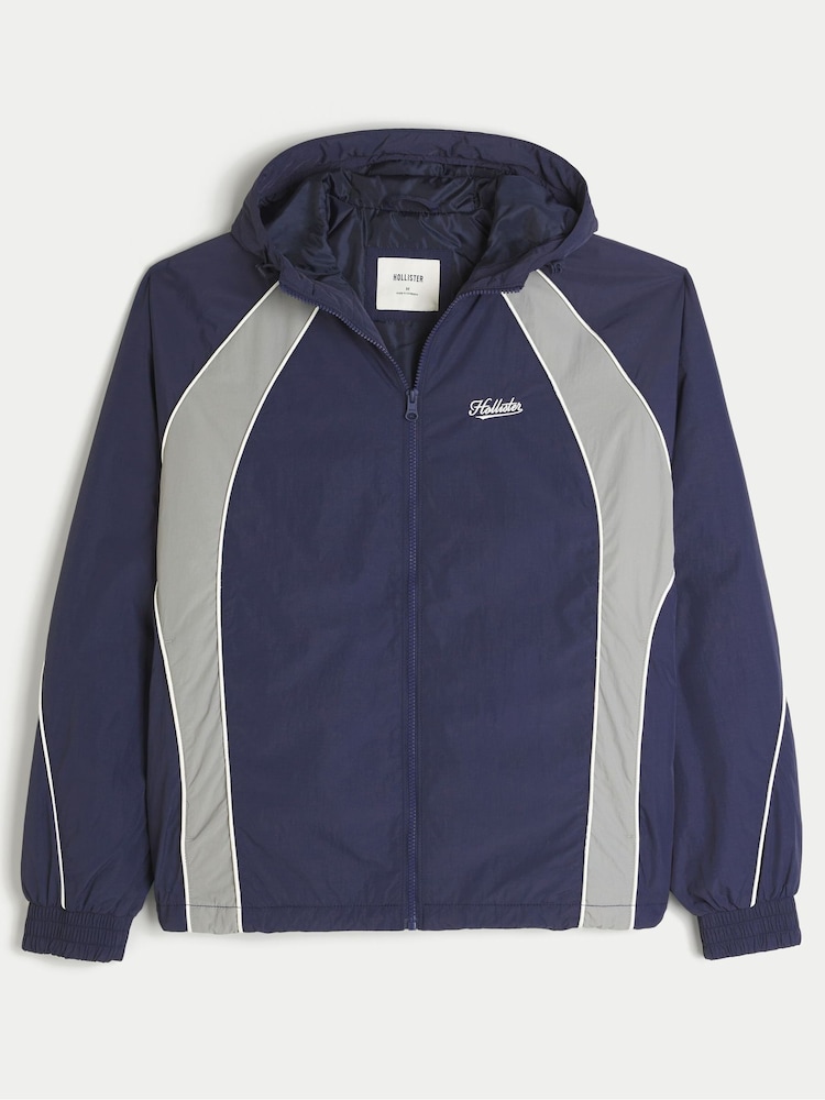 YPB Abercrombie & Fitch Blue Street Sport Windbreaker - Image 3 of 3