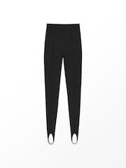 Ro&Zo Black Petite Ponte Stirrup Leggings - Image 7 of 7