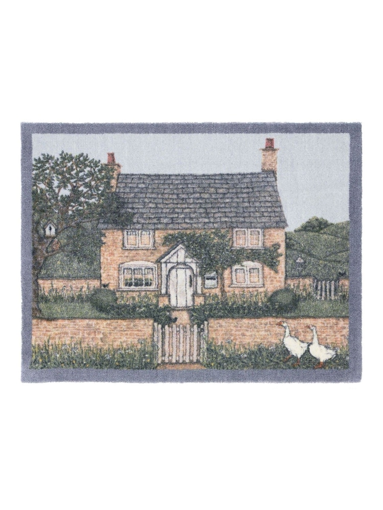 Hug Rug Grey Sally Swannell Country Cottage Mat - Image 2 of 3 Hug Rug Grey Sally Swannell Country Cottage Mat - Image 2 of 3