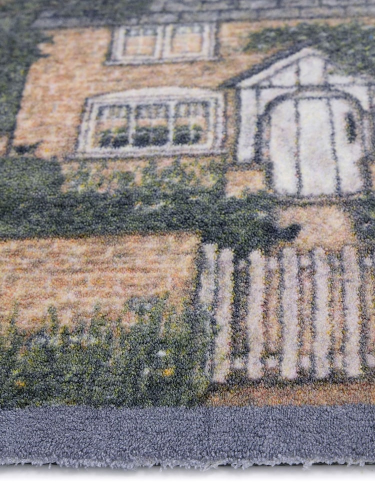 Hug Rug Grey Sally Swannell Country Cottage Mat - Image 3 of 3 Hug Rug Grey Sally Swannell Country Cottage Mat - Image 3 of 3