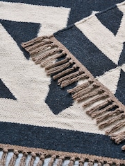 French Connection Natural Sundial Wool Flatweave Rug - Image 3 of 5