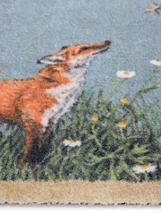 Hug Rug Grey Sally Swannell Fox & Blackbird Mat - Image 3 of 3