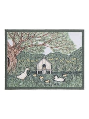 Hug Rug Green Sally Swannell Duck House Outdoor Mat - Image 2 of 3