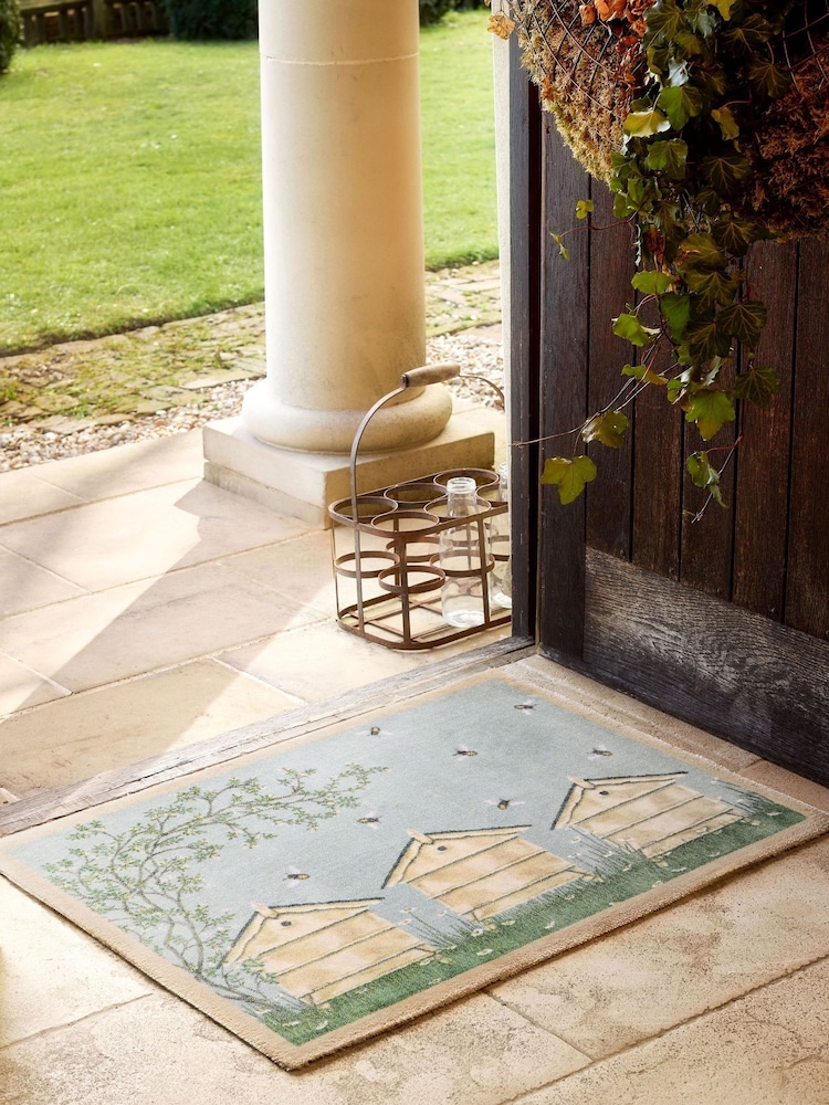 Hug Rug Grey Sally Swannell Bee Hive Mat - Image 1 of 4 Hug Rug Grey Sally Swannell Bee Hive Mat - Image 1 of 4