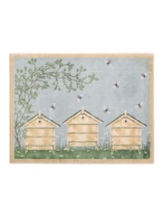 Hug Rug Grey Sally Swannell Bee Hive Mat - Image 2 of 4