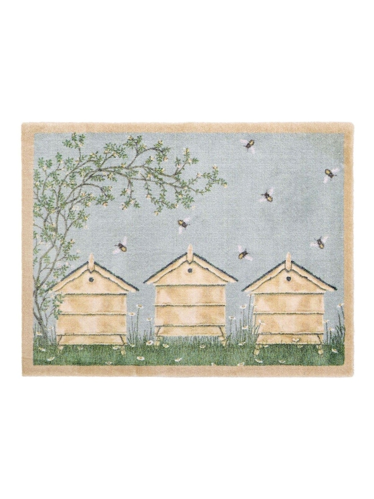 Hug Rug Grey Sally Swannell Bee Hive Mat - Image 2 of 4 Hug Rug Grey Sally Swannell Bee Hive Mat - Image 2 of 4