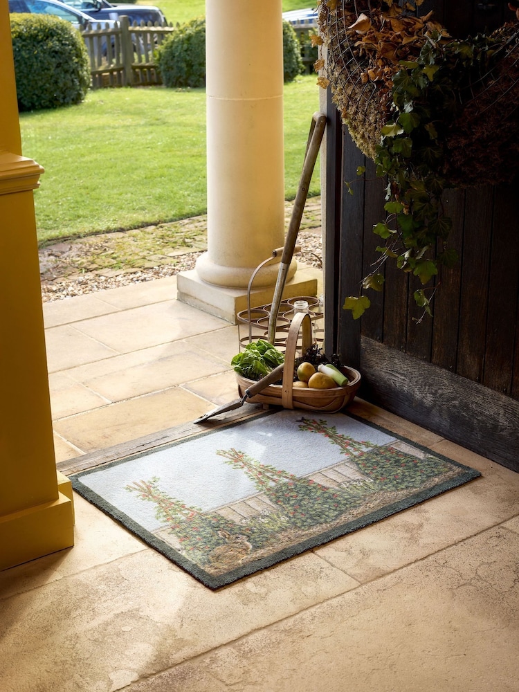 Hug Rug Grey Sally Swannell Vegetable Patch Mat - Image 1 of 4 Hug Rug Grey Sally Swannell Vegetable Patch Mat - Image 1 of 4