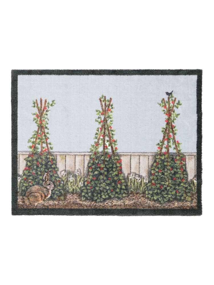 Hug Rug Grey Sally Swannell Vegetable Patch Mat - Image 2 of 4 Hug Rug Grey Sally Swannell Vegetable Patch Mat - Image 2 of 4
