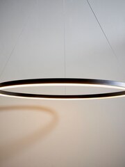 Gallery Home Black Midland 1 Bulb Pendant Ceiling Light - Image 3 of 7