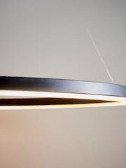 Gallery Home Black Midland 1 Bulb Pendant Ceiling Light - Image 6 of 7