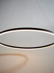 Gallery Home Black Midland 1 Bulb Pendant Ceiling Light - Image 7 of 7