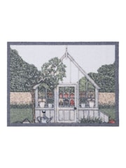 Hug Rug Grey Sally Swannell Greenhouse Outdoor Mat - Image 2 of 3