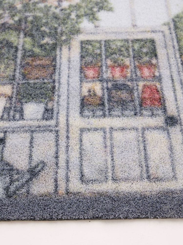 Hug Rug Grey Sally Swannell Greenhouse Outdoor Mat - Image 3 of 3 Hug Rug Grey Sally Swannell Greenhouse Outdoor Mat - Image 3 of 3