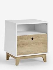White/Wood Effect Parker Kids Bedside Table - Image 3 of 4