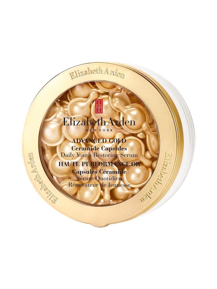 Elizabeth Arden Advanced Gold Ceramide Capsules Daily Youth Restoring Serums 60 Piece - Image 1 of 13 Elizabeth Arden Advanced Gold Ceramide Capsules Daily Youth Restoring Serums 60 Piece - Image 1 of 13