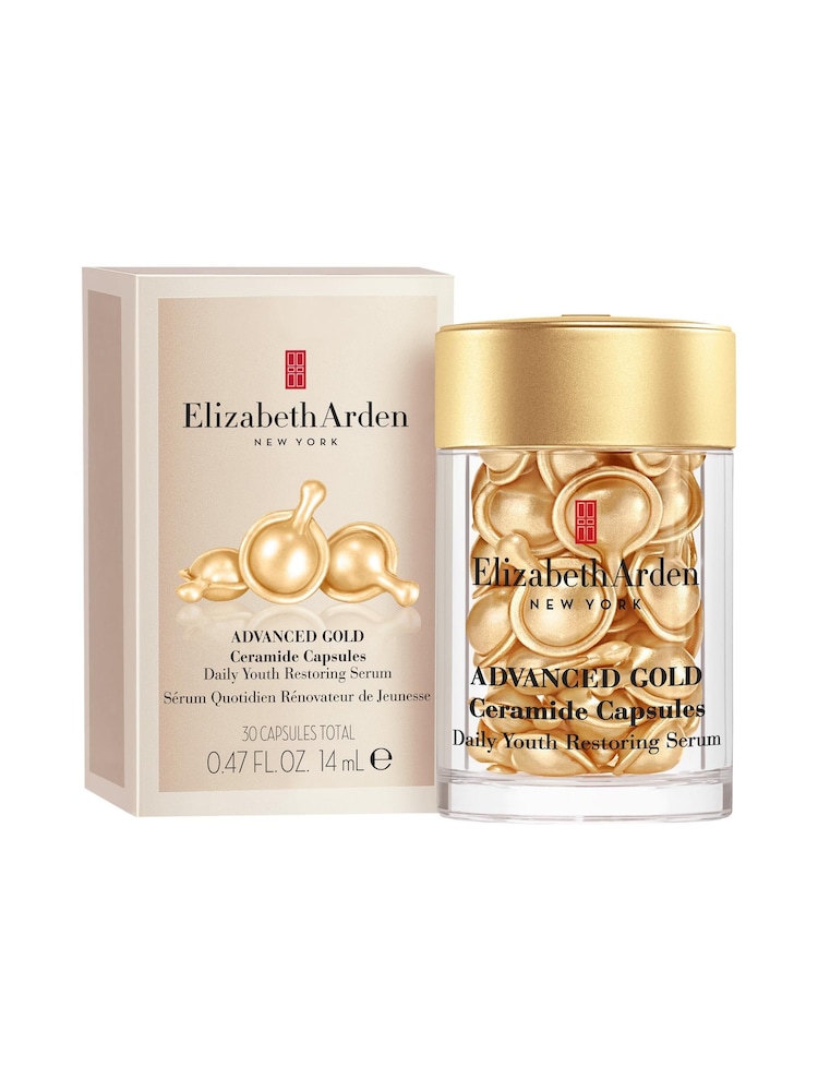 Elizabeth Arden Advanced Gold Ceramide Capsules Daily Youth Restoring Serums 30 Piece - Image 2 of 13 Elizabeth Arden Advanced Gold Ceramide Capsules Daily Youth Restoring Serums 30 Piece - Image 2 of 13