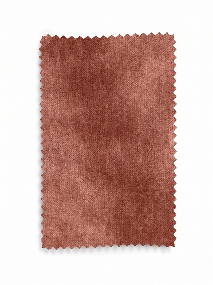 Relaxed Chenille Rust Orange Hampton Wooden Accent Chair - Image 8 of 8 Relaxed Chenille Rust Orange Hampton Wooden Accent Chair - Image 8 of 8