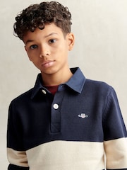 GANT Knitted Rugby Shirt - Larawan 2 ng 6