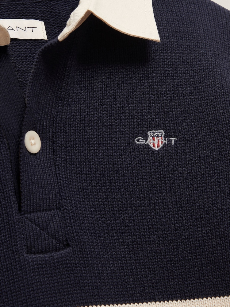 GANT Knitted Rugby Shirt - Larawan 6 ng 6