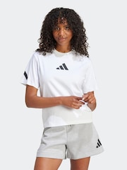 adidas White Z.N.E. T-Shirt - Image 1 of 7