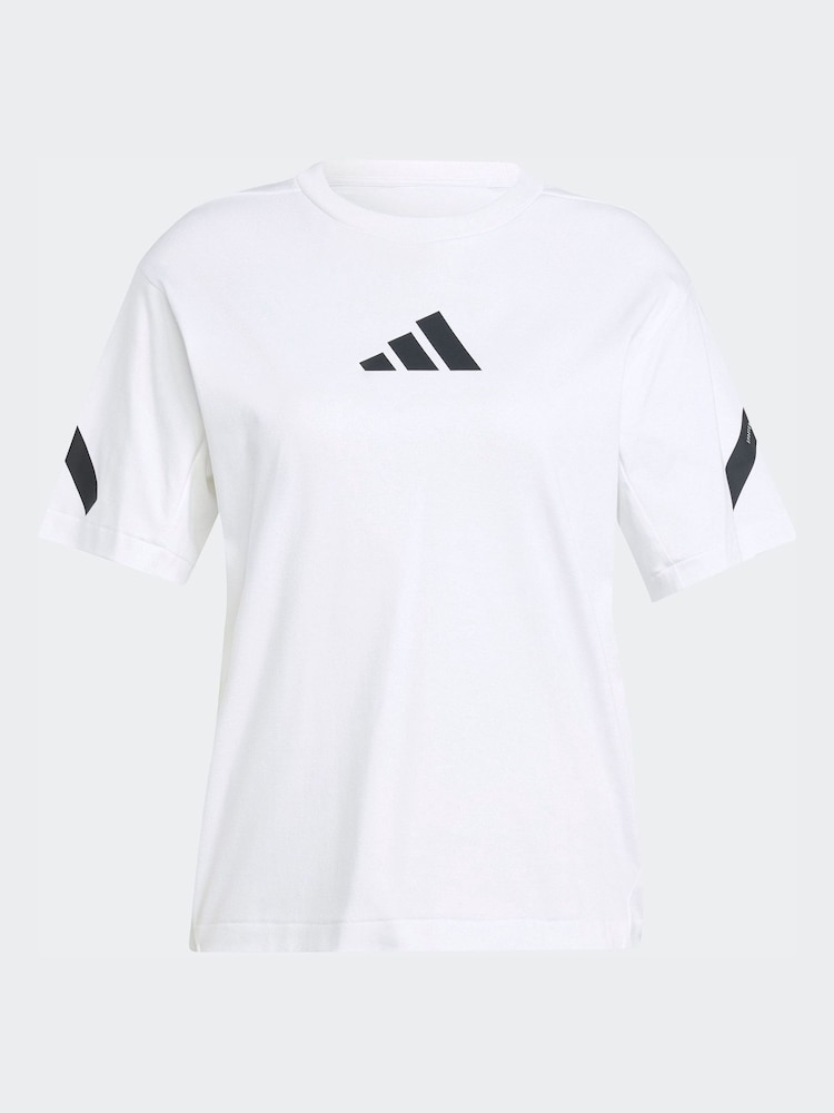 adidas White Z.N.E. T-Shirt - Image 7 of 7