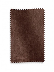 Relaxed Chenille Chocolate Brown Hampton Wooden Accent Chair - Image 8 of 8