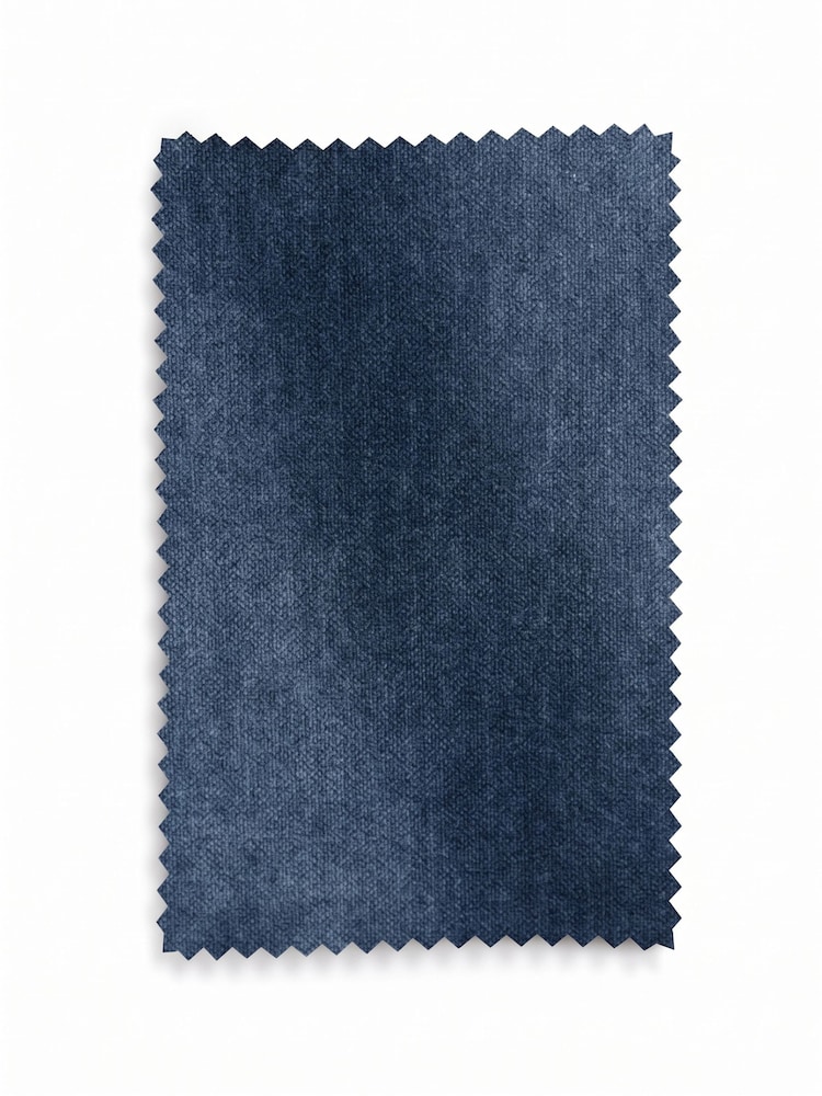 Relaxed Chenille Navy Blue Hampton Wooden Accent Chair - Image 8 of 8 Relaxed Chenille Navy Blue Hampton Wooden Accent Chair - Image 8 of 8